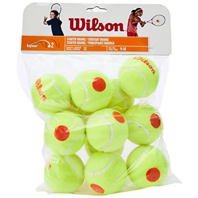 Imagen de Wilson Starter Orange Ball 12 Pack, Pelota Unisex Adulto, Amarillo, Balls