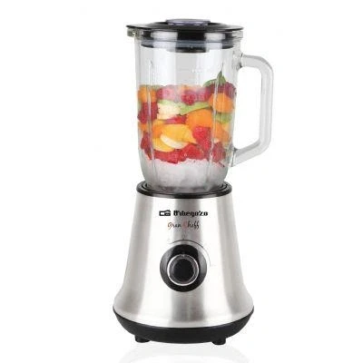 Imagen de Orbegozo Batidora de Vaso, 500 W, Acero Inoxidable, 2 Velocidades, Gris