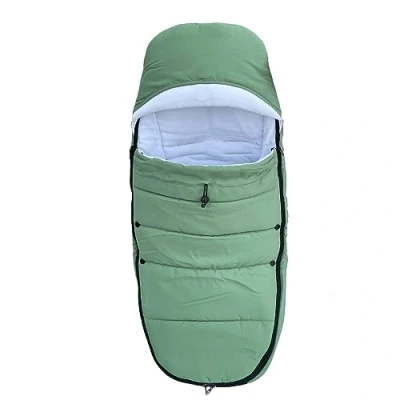 Imagen de Brogtorl Saco Cochecito Universal, Revestimiento Suave y Superficie de Tejido Resistente a la Lluvia, Compatible con BABYZEN YOYO YOYO2 Lavable Máquina (Verde)