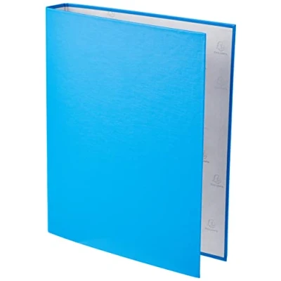 Imagen de Carpeta de 2 anillas 30mm redondas exacompta din a4 carton forrado azul claro