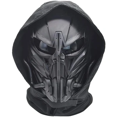 Imagen de Airsoft Skull Máscara Protectora De Cara Completa Pasamontañas Ajustable para Deportes Al Aire Libre CS Cosplay Calavera Táctica