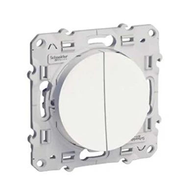 Imagen de Schneider Electric S520211 Odace, Doble Interruptor 10A