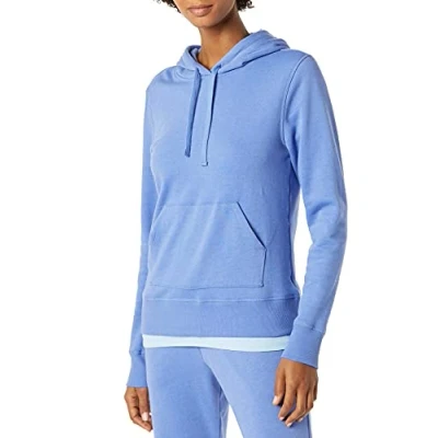 Imagen de Amazon Essentials Sudadera de Felpa Francesa con Capucha (Disponible en Tallas Grandes) Mujer, Azul Mezcla, XS