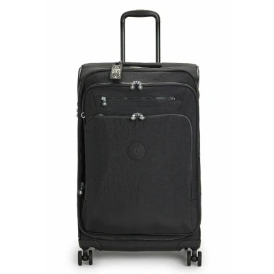 Imagen de Kipling Basic NEW Youri SPIN 4 Rollen Trolley M 68 CM Juego de maletas, Talla: One Size, Black noir