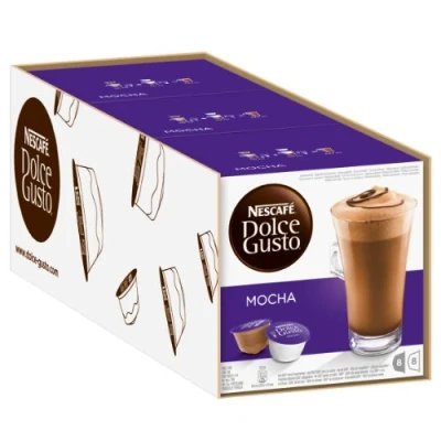 Imagen de Nescafé Dolce Gusto Mocha, Paquete de 3 x 16 cápsulas, total 48 24 porciones