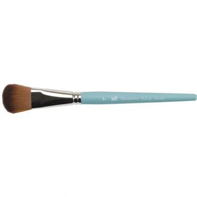 Imagen de Princeton Art &amp; Brush Select Sintético Mango Corto Abombado Ovalado 1 Pulg, Multicolor, Oval Mop 1&quot;