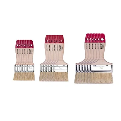 Imagen de HARDY WORKING TOOLS brochas pintura set de 18 piezas, 6 piezas 25, 50, 75 mm ancho, madera, Cepillo Serie *36*, 18PCS, pinceles A0285 030500