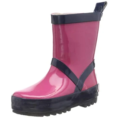 Imagen de Playshoes Botas de Goma, lluvia Unisex niños, Rosa Azul Marino, 30/31 EU