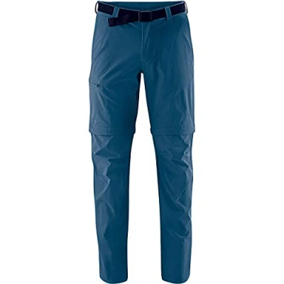 Imagen de Maier Sports Tajo 2 Pantalones de Senderismo con Cremallera, Hombres, Azul, 26