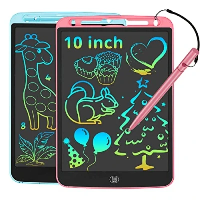 Imagen de JOEAIS Tableta De Escritura LCD 2 Pack, 10 Pulgadas Tablet Dibujo Digital, Juguetes Aprendizaje Tablero Garabatos Y Dibujos, NiñOs NiñAs (Rosa + Azul)