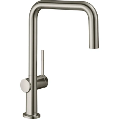 Imagen de hansgrohe Talis M54 grifo de cocina, 1 tipo chorro, mezclador monomando cocina 220 mm, fregadero con caño giratorio, aspecto acero inoxidable, 72806800