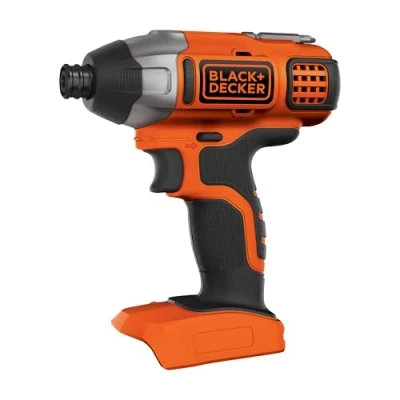 Imagen de BLACK+DECKER Atornillador de Impacto 18V, velocidad 0 3000 rpm, Par máximo 155 Nm, Portabrocas 6mm (¼), LED, No Incluye Cargador ni Batería, BDCIM18N XJ