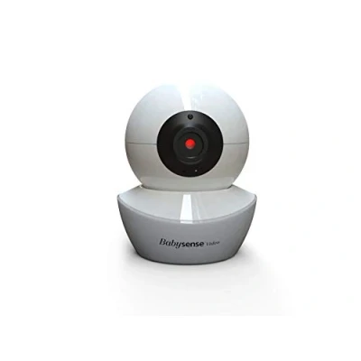 Imagen de Babysense Cámara Adicional para Monitor de Video bebés V43, Zoom inclinación panorámica Horizontal, luz Nocturna Ajustable, Audio bidireccional, visión Nocturna, Canciones Cuna