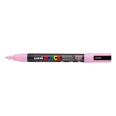 Imagen de uni ball 186519 Marcador POSCA con punta fina redonda, rosa claro
