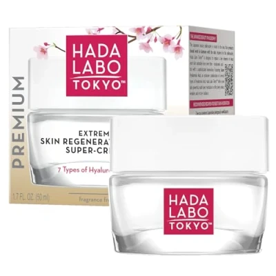 Imagen de Hada Labo Tokyo Premium Nachtcreme Hidratante facial antienvejecimiento con ácido hialurónico