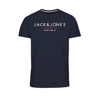 Imagen de JACK &amp; JONES Jprbluclub tee SS Crew Bmuss24 Camiseta, Azul Marino, S para Hombre