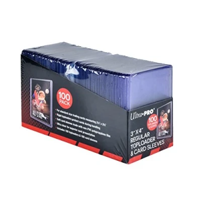 Imagen de Ultra Pro 3 x 4 Pulgadas Transparentes para Tarjetas coleccionables (Incluye Cargadores Superiores y 100 Fundas), Niños, Multi Coloured, 3x4