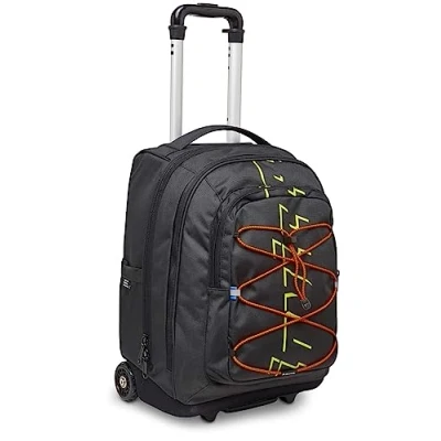 Imagen de Invicta Mochila con Ruedas Trolley New Bump GRS Active, Jet Black 2 en 1, Escolar Carro, Crossover System Bolso Niñas, Niños y Adolescentes Maxi Capacidad