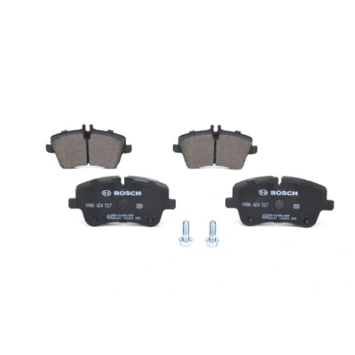 Imagen de BOSCH 0 986 494 607 Juego de pastillas freno Low Metallic Chapa antichirridos, con tornillos accesorios MERCEDES BENZ: Clase C Berlina, CLC
