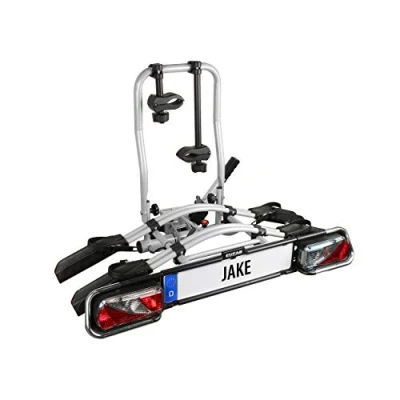 Imagen de EUFAB Portabicicletas JAKE 11510, apto para bicicletas eléctricas, parcialmente premontado, ampliable, protección antirrobo, 2 bicicletas, enganche de remolque