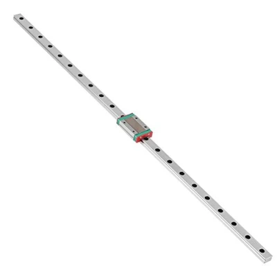 Imagen de Guias Lineales Guía de Carril Lineal Guías 1 pieza Riel Deslizante en Miniatura con Bloque Cojinete Lineal, para Brazos Robóticos(550mm)