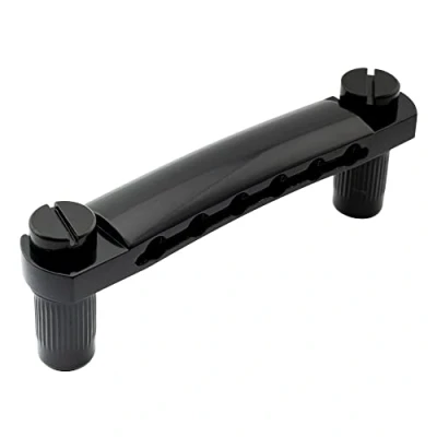 Imagen de Musiclily 52,5mm Cordal Tune o Matic Stop Tailpiece con Postes M8 para Guitarra Eléctrica Epiphone Les Paul,Negro