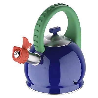 Imagen de UNITED COLORS OF BENETTON. Tetera 3 l en Acero Inoxidable Color Azul/Verde/Rojo