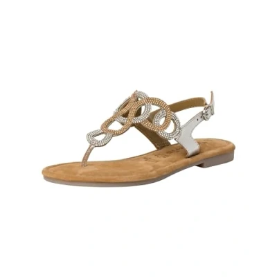 Imagen de Tamaris Mujer 1 28125 42, Sandalias Planas, Color Plateado, 37 EU