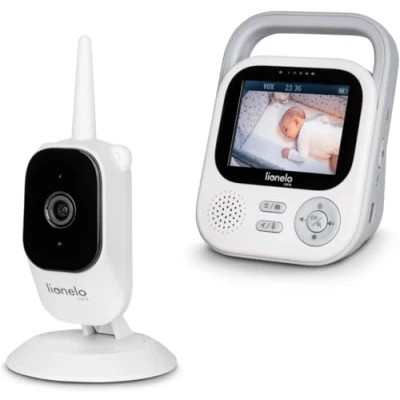 Imagen de Lionelo Babyline 3.2 Cámara Full HD para vigilabebés (1920 x 1080 px, alcance de 50 m/350 m, modo nocturno 7 comunicación bidireccional, acoplamiento hasta 4 cámaras, zoom 3 aumentos)