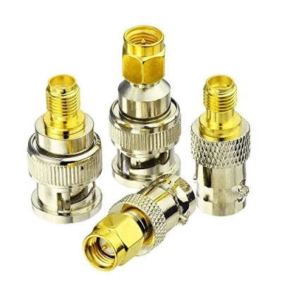 Imagen de Eightwood Adapter SMA a BNC Kit de Antena Adaptador 4 Tipos para PC Mano Radio LAN USB Raspberry Pi Wi Fi TYT Icom