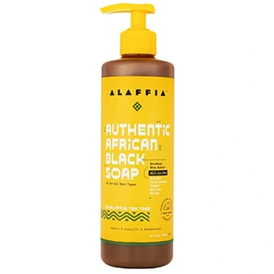 Imagen de ALAFFIA African Black Soap Eucalyptus Tea Tree 16 fl.oz