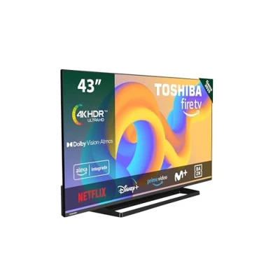 Imagen de Toshiba 43UF3F63DAE 4K UHD Smart Fire TV 43 Pulgadas (Ultra HD, HDR10, Control de Voz Alexa, Bluetooth, Airplay)
