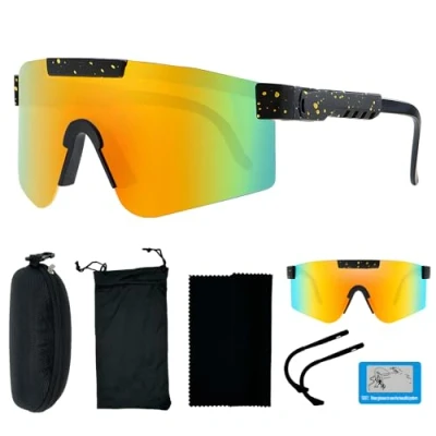 Imagen de DADAPANGHU Gafas Ciclismo, Bicicleta Hombre, Running, Ciclismo Mujer, Fotocromaticas(degradado amarillo)