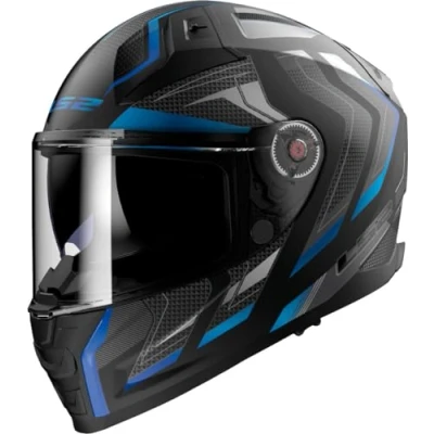 Imagen de LS2, Casco Moto Integral VECTOR II ALIZER Matt Black Blue, L