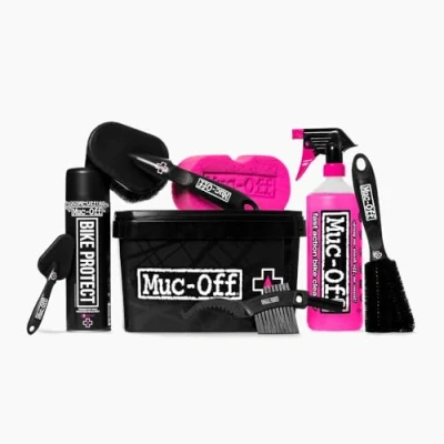 Imagen de Muc Off Kit de Limpieza Bicicleta 8 en 1 Gran Regalo para los Fans del Ciclismo Incluye Limpiador, Protector, Cepillos con Mango Ergonómico y Esponja