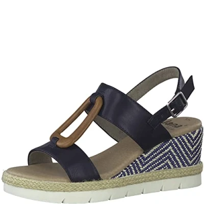 Imagen de Jana 8 28371 20, Sandalia con talón Mujer, Navy, 39 EU Ancho