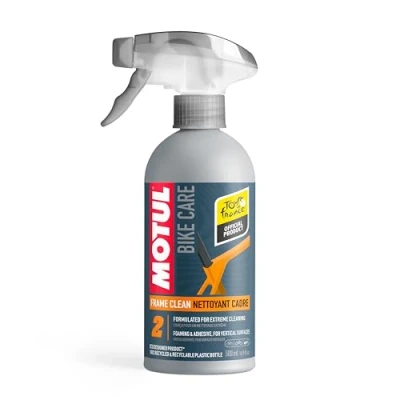 Imagen de Motul, Frame Clean, Limpiador de Cuadros, Ideal para la Limpieza Todo Tipo Bicicletas, Quita Suciedad, Polvo, Arena o Tierra los Cuadros Bicicleta, con Fórmula Antigoteo, 500 ml
