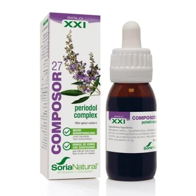 Imagen de Composor 27 Periodol Complex con Extractos de Sauzgatillo Zinc y Vitamina B6 Ayuda en el Síndrome Premenstrual Contribuye a regular ciclo menstrual 50ml