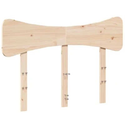 Imagen de vidaXL Cabecero, Cabecera para Estructura Marco de Cama, Cabezal Somier, Mueble Dormitorio Hogar, Madera Maciza Pino 135 cm