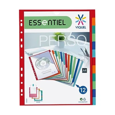 Imagen de Viquel 153987 06 Maxi separador personalizable, de polipropileno, 12 posiciones