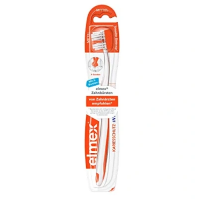 Imagen de Elmex Inter X Cepillo de dientes (cabezal corto, medio, 1 unidad) Colores variados