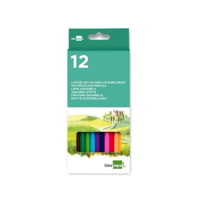 Imagen de Liderpapel Lapices De Colores Acuarelables Caja 12