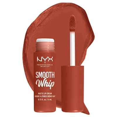 Imagen de NYX Professional Makeup Smooth Whip Matte Lip Cream, Labial Líquido Cremoso, con Manteca de Karité y Cacao, Acabado Mate, Tono: Faux Fur