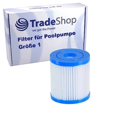 Imagen de Filtro de piscina compatible con Bestway Flowclear 58381 58145 (1249 l/h), sustituye a 58093 / tamaño 1(I)