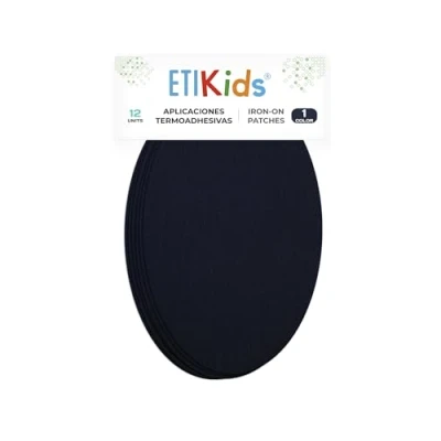 Imagen de Rodilleras color Marino termoadhesivas de plancha. Coderas para proteger tu ropa y reparación pantalones, chaquetas, jerseys, camisas. 16 x 10 cm. (12)
