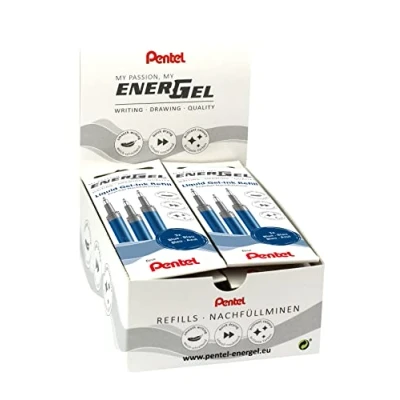 Imagen de Pentel Recarga LRN5 3C para bolígrafos EnerGel 0.5 Ball = 0,25 mm, punta de aguja, VE 12 x 3 unidades, color azul