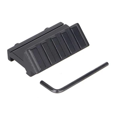 Imagen de ToopMount Táctica de 4 Ranuras 45 Grados ángulo Offset Rail Mount Weaver/Picatinny Adaptador liberación rápida Base Montaje del telescopio