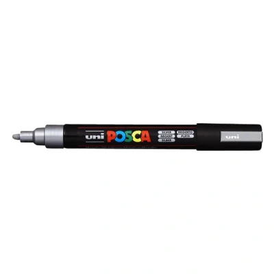 Imagen de Uni Ball 833377 Marcador, 1.8 2.5 mm, color plata