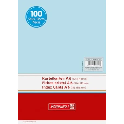 Imagen de Baier &amp; Schneider Cartulina lisa (180 g/m², A6, horizontal), color azul