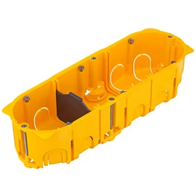 Imagen de Legrand 080043 Batibox Multiposte para paneles de yeso 3 estaciones o 6 a 8 módulos, 40 mm profundidad